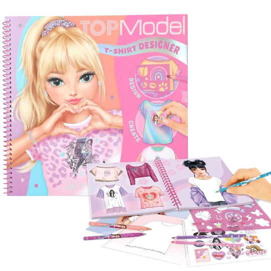 TOPModel T-Shirt Designer Colouring Book