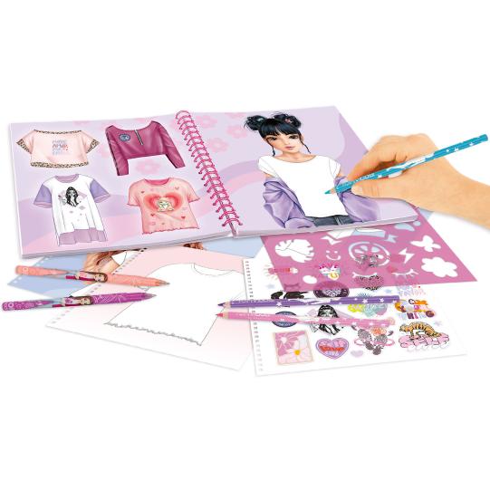 SALE - TOPModel T-Shirt Designer Colouring Book