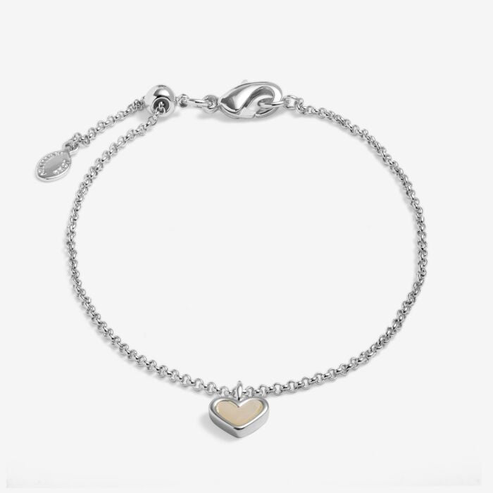 Loved By You Mother Of Pearl Heart Bracelet - 10050