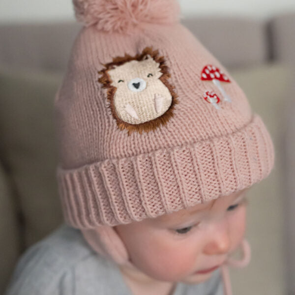 Hedgehog Wolly Hat & Mitten Set