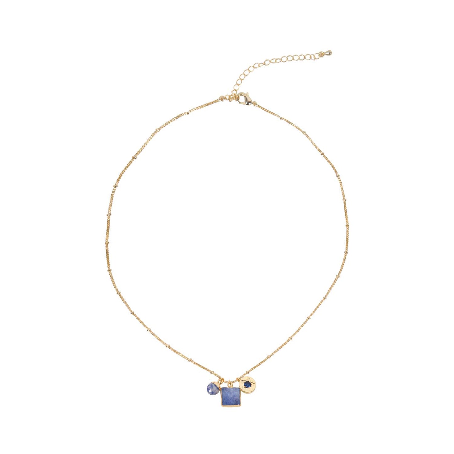 Loxley Lane -Blue Gold Plated Necklace 2003914