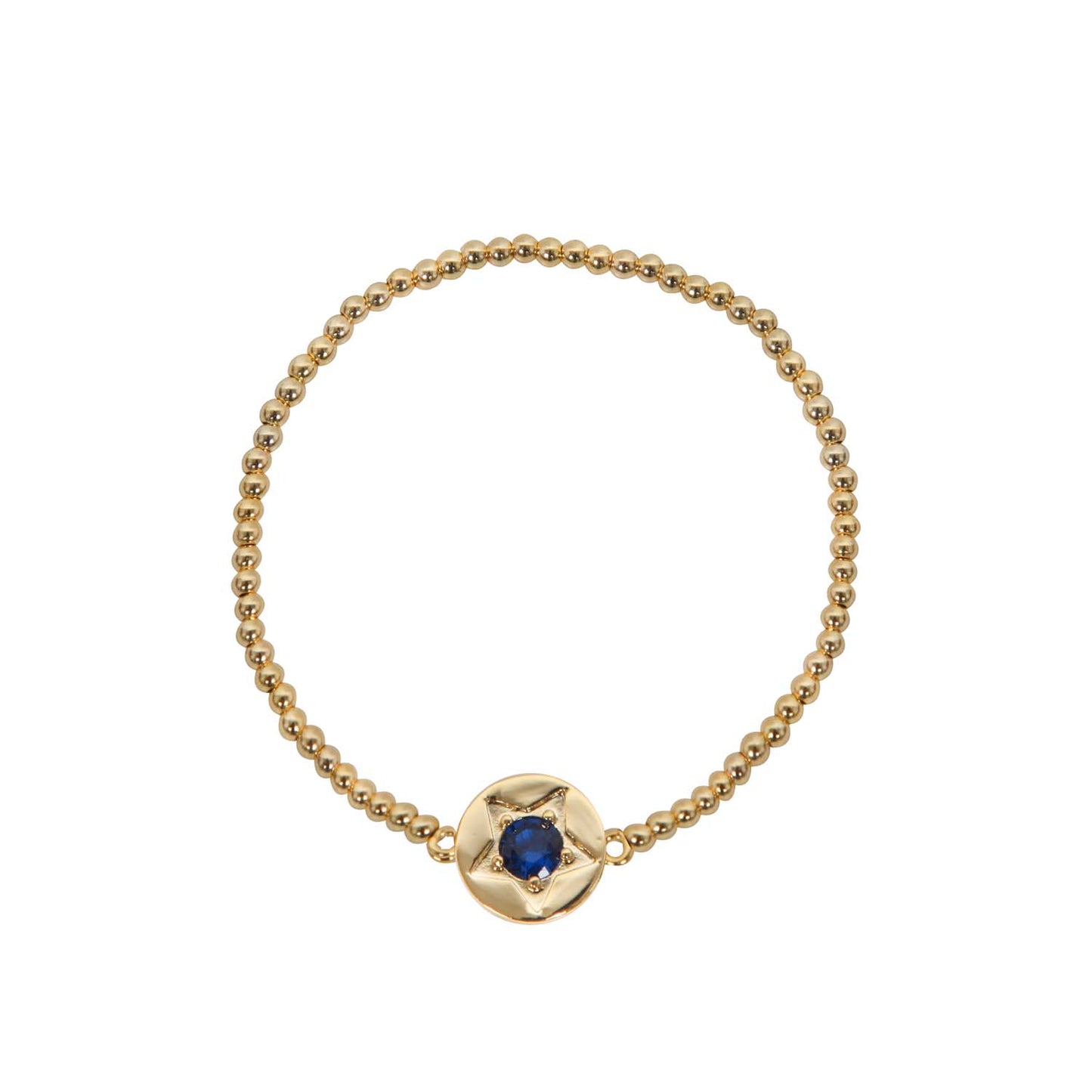 Loxy Lane - Blue Gold Plated Bracelet 2004314