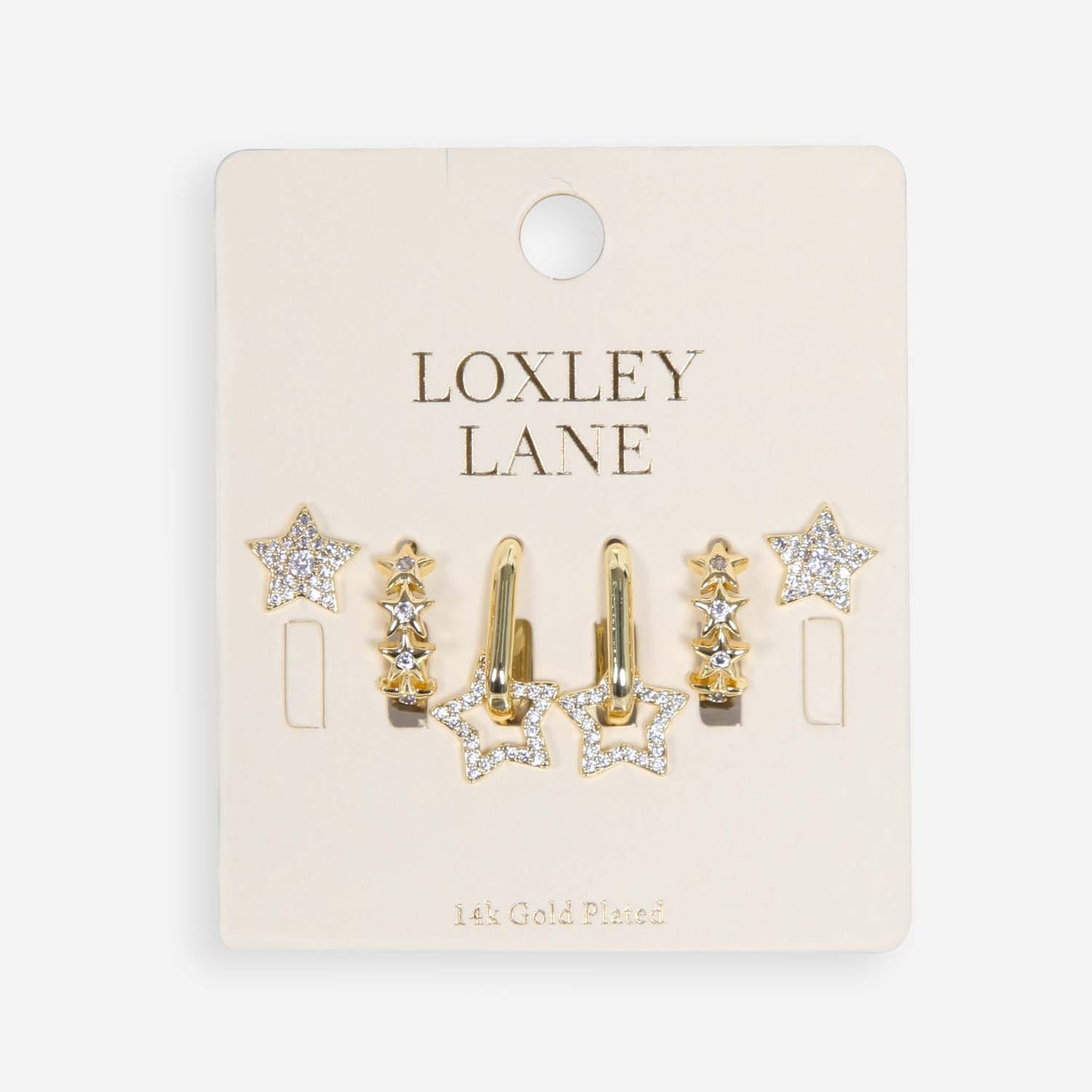 Loxy Lane - 2008607 Star Set Earrings