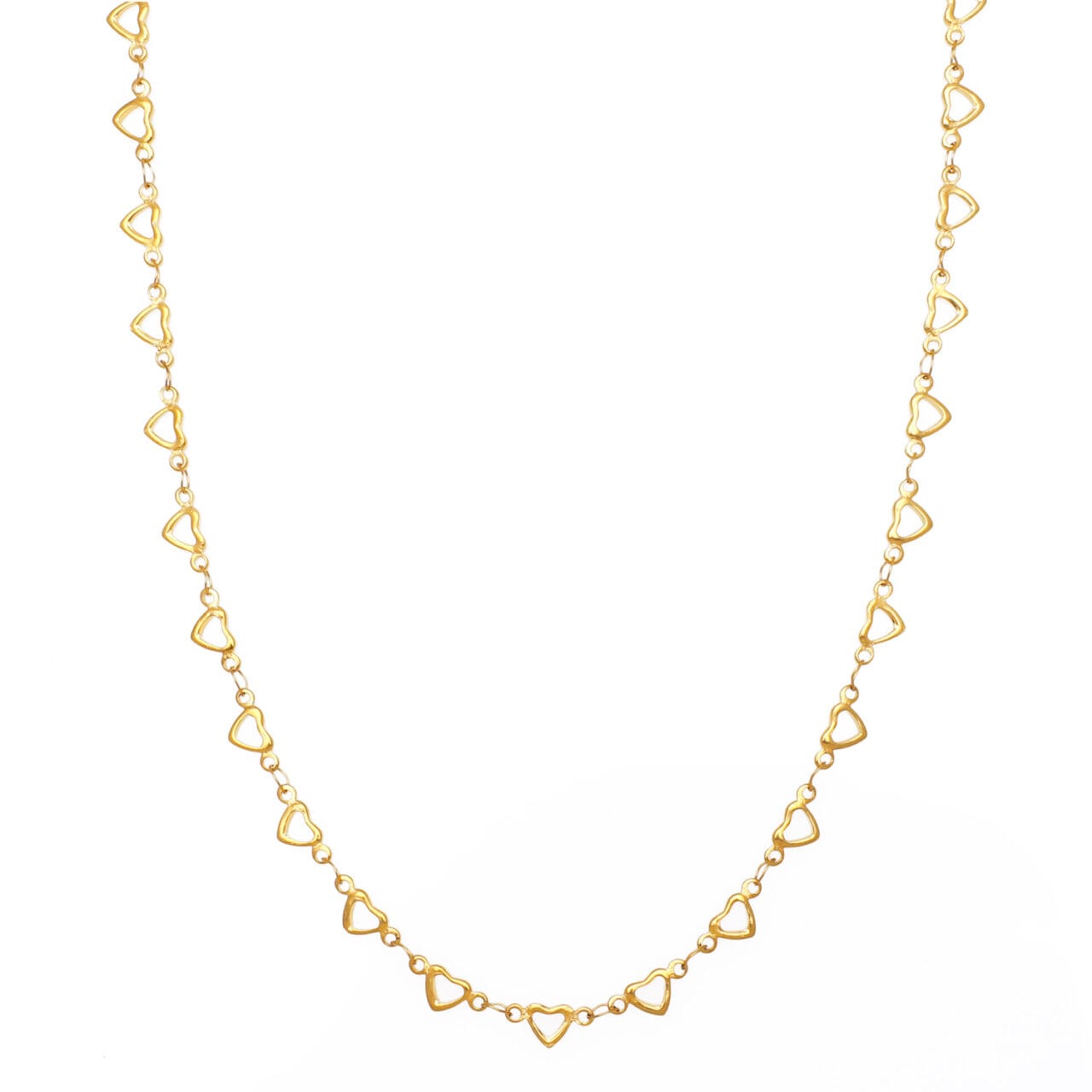 Gold Multi Heart Necklace - 2144407