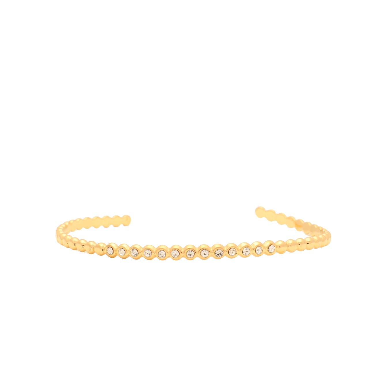 Dainty Crystal Gold Bangle - 2146907