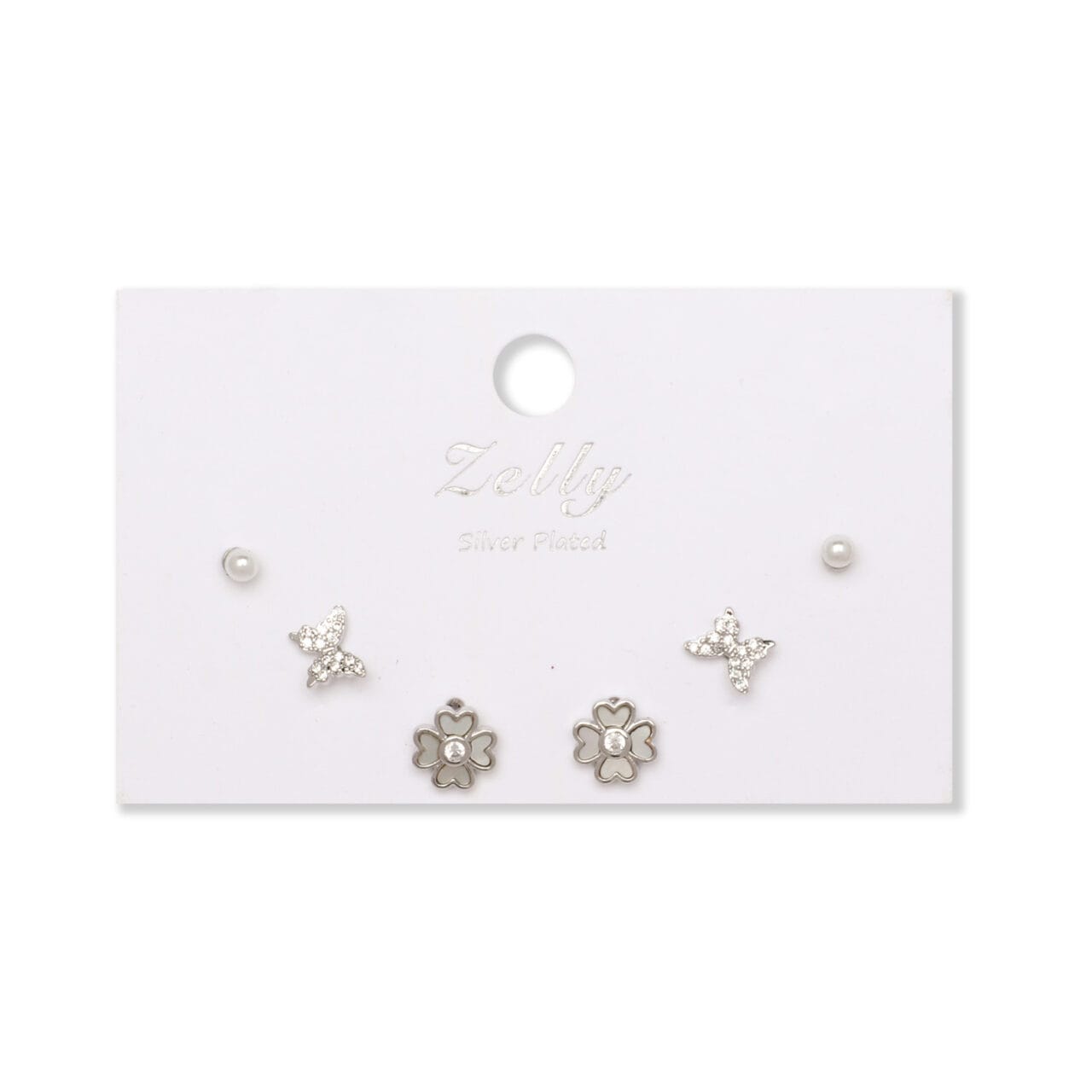 Zelly Silver earring set - 2150701
