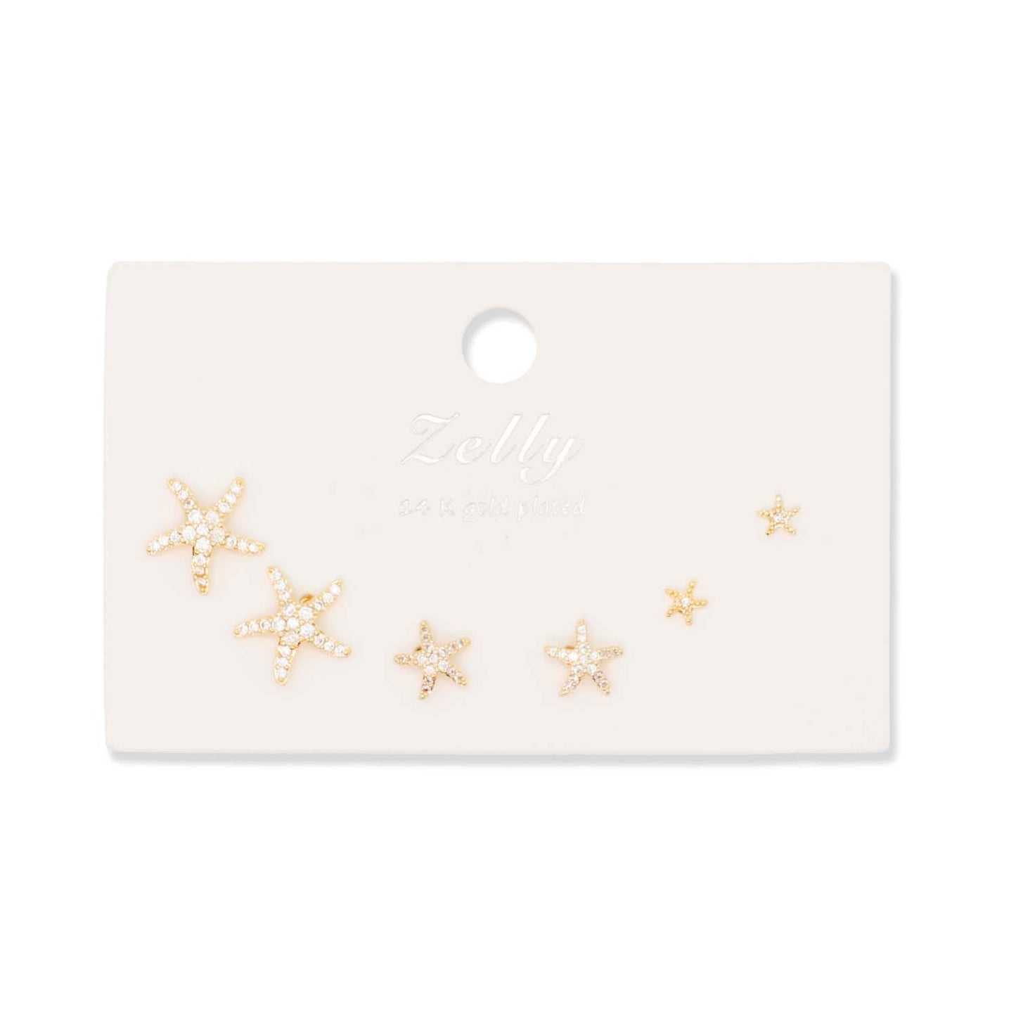 Multipack Gold Starfish Earrings