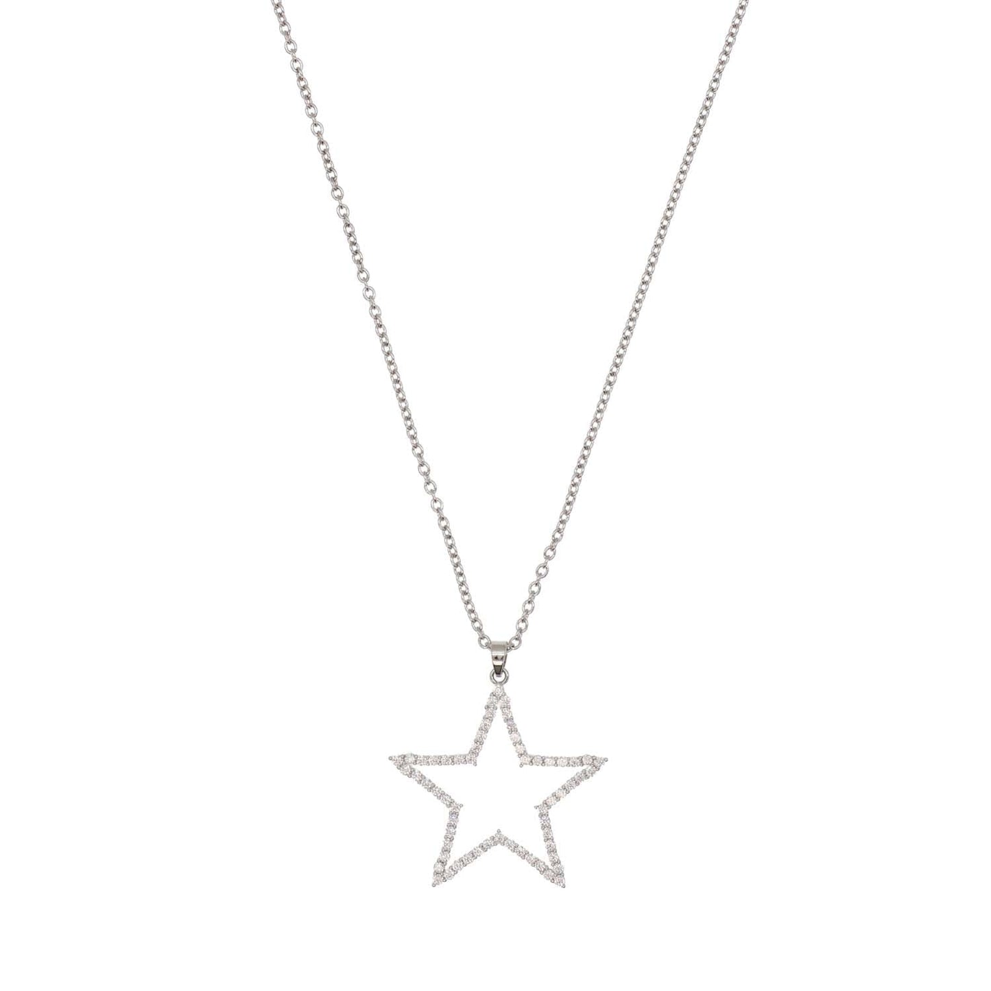Necklace Star Silver Plated