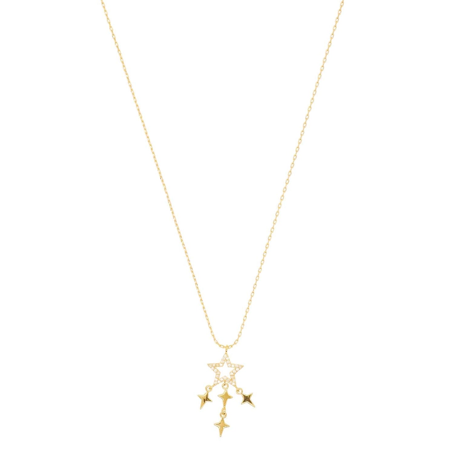 Necklace - Crystal Star Gold