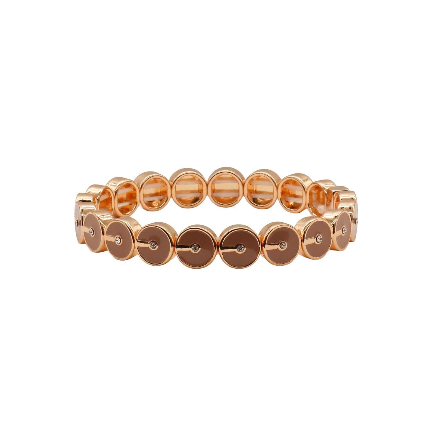 Bracelet - Elasticated Enamel Disc