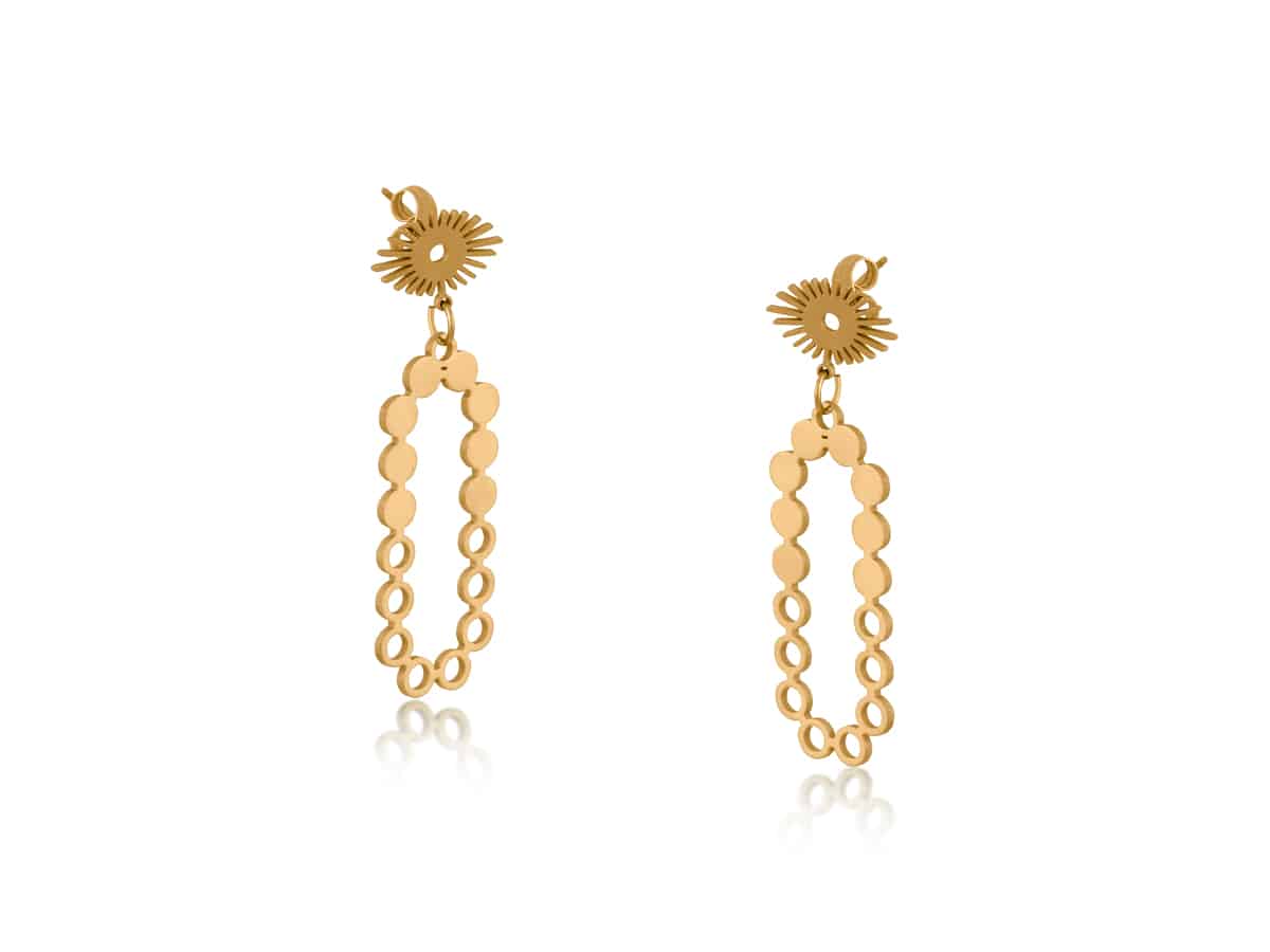 Sale - Giselle Stainless Steel Long Dangle Earrings