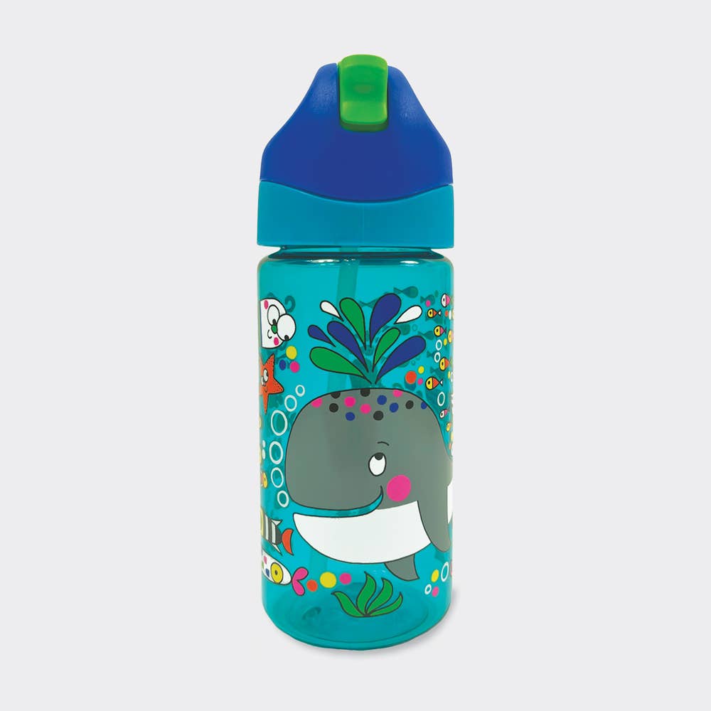 *Special OFFER - Children's Water Bottle With Straw - Have A Whaley Good Day!