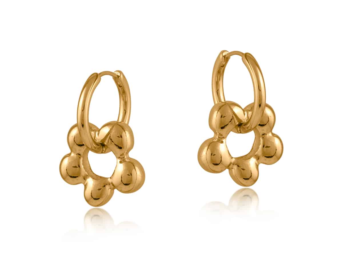 Rita Daisy earrings - gold
