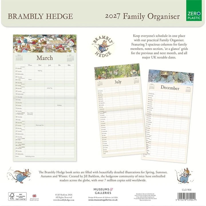 Brambly Hedge Family Organiser 2027