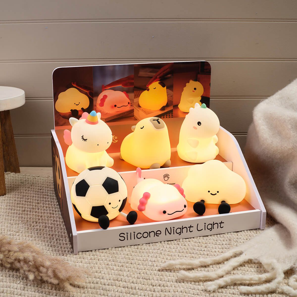 AXALOTL RECHARGEABLE SILICONE NIGHT LIGHT