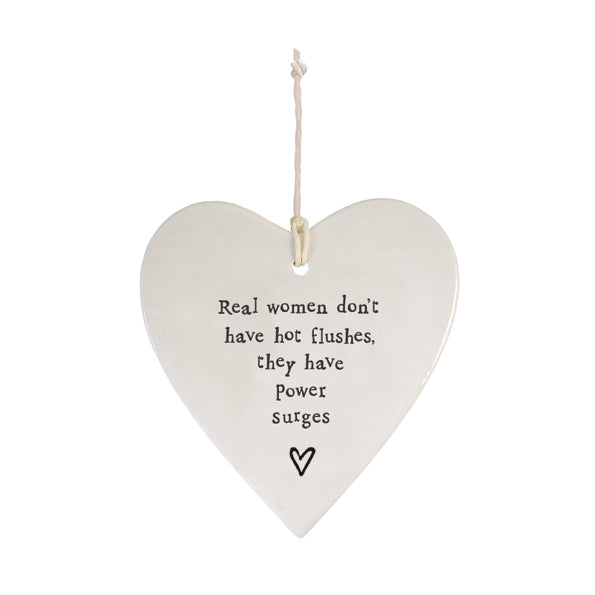 EAST OF INDIA - 4217 Porcelain round heart- Real women