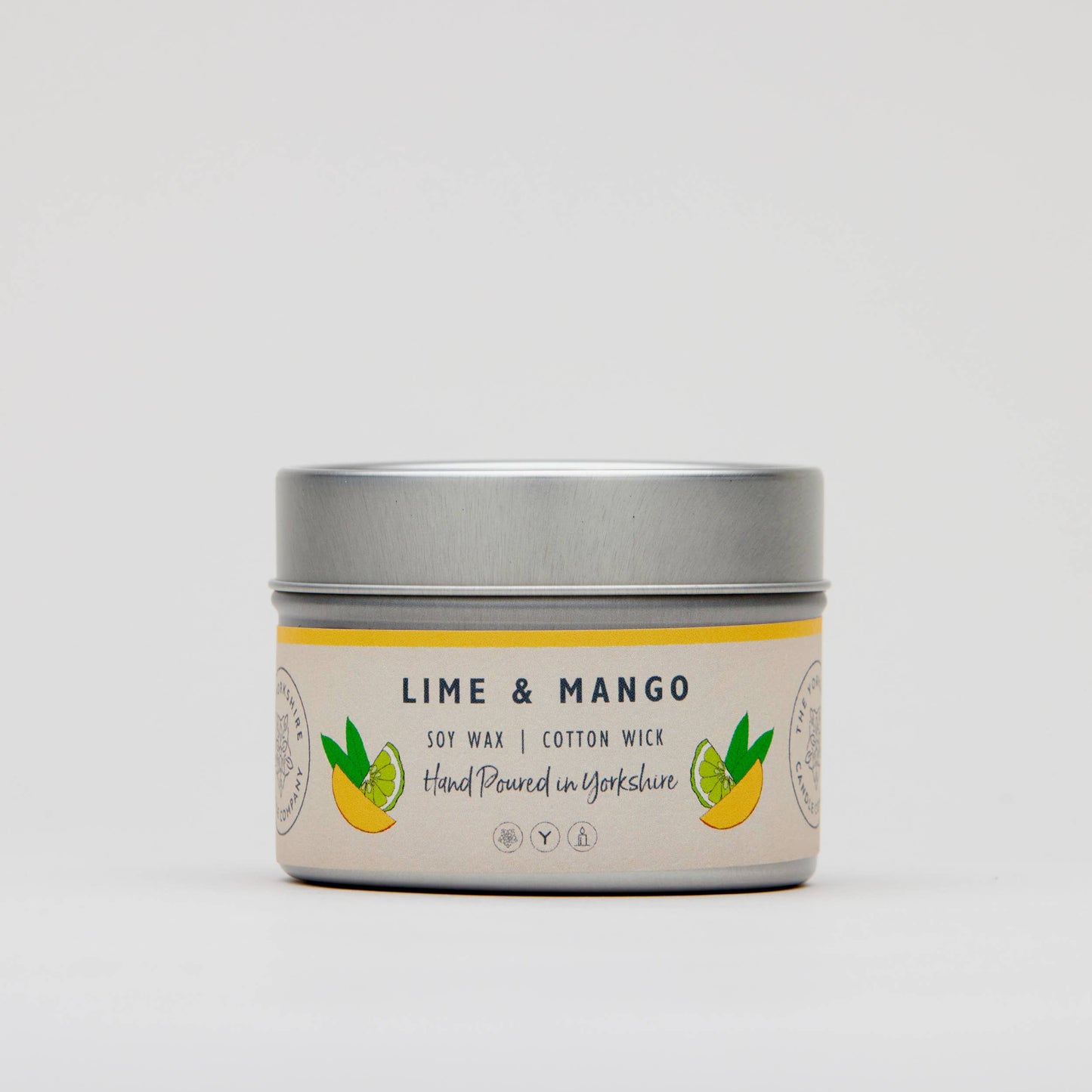 Lime & Mango Small Tin | Scented Candle | Soy Wax