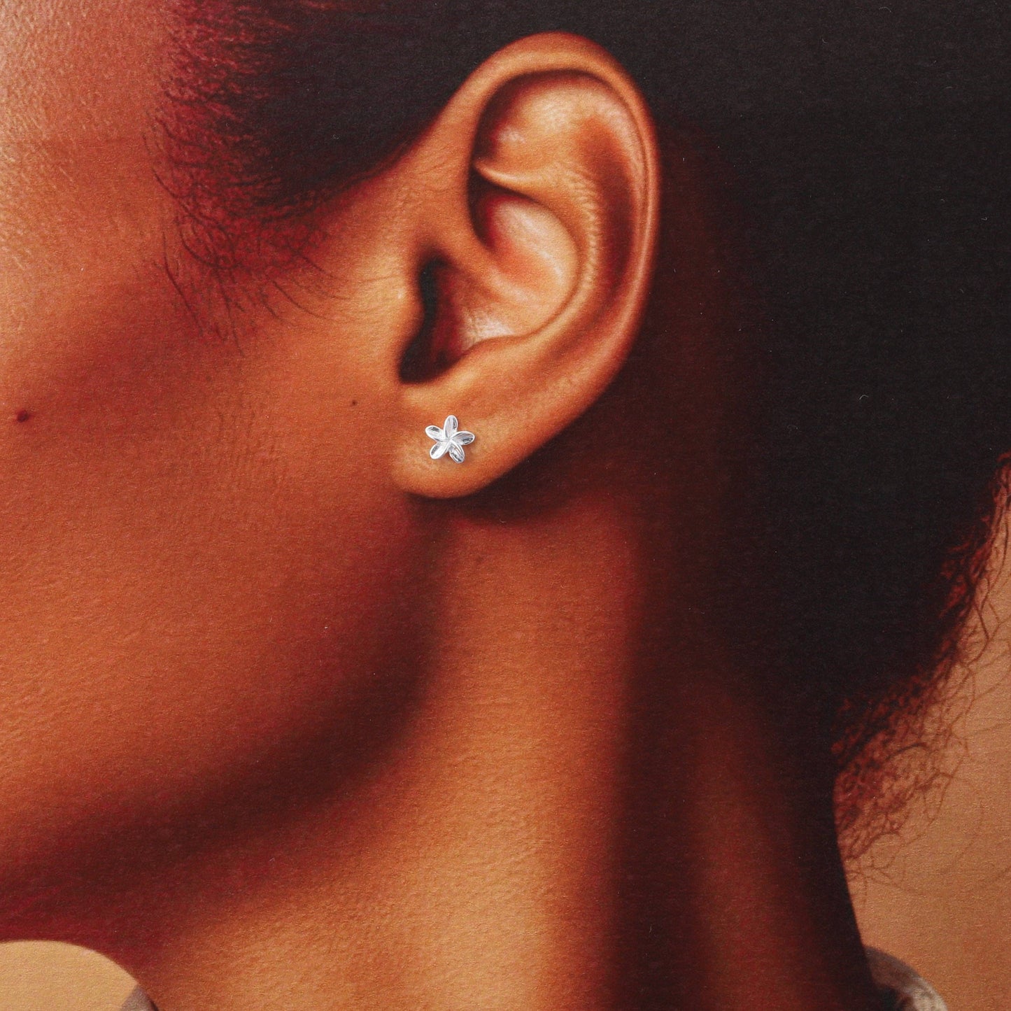 TT51103 DAUGHTER FLOWER flower earrings /SILVER