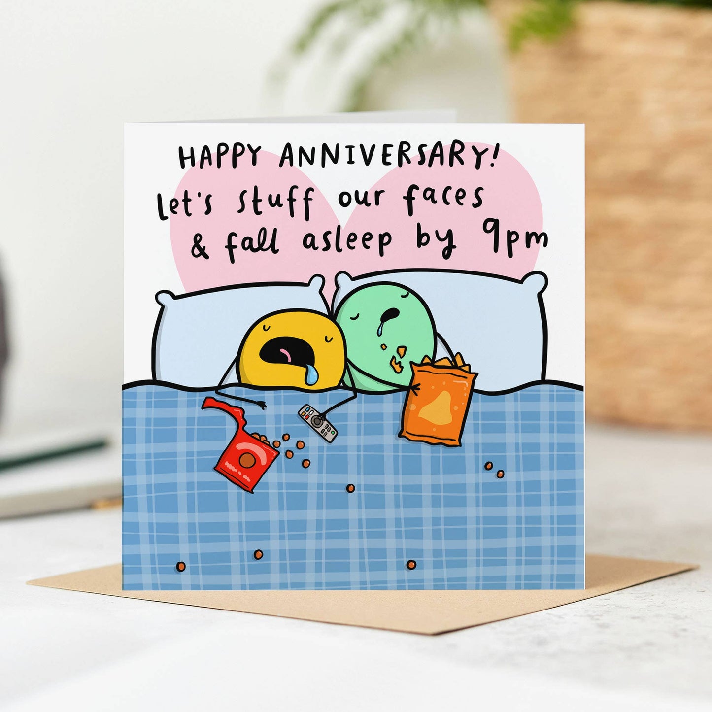 Fall Asleep By 9pm Funny Anniversary Card