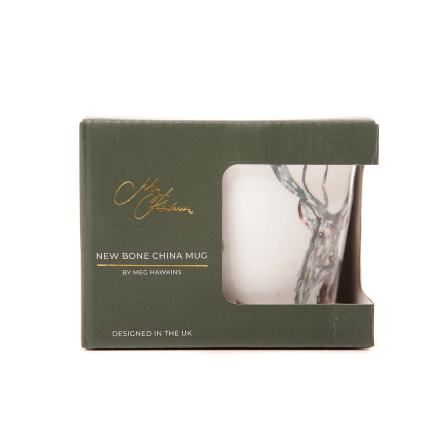 'the Highlands' Stag Design Bone China Mug