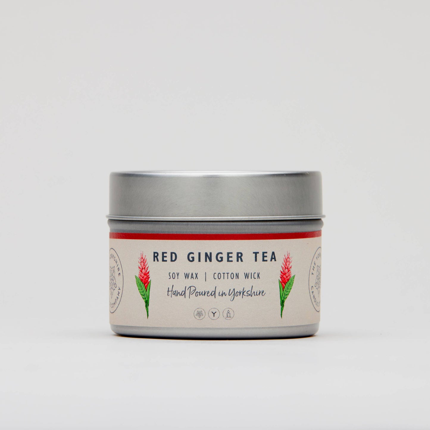Red Ginger Tea | Small Tin | Scented Candle | Soy Wax