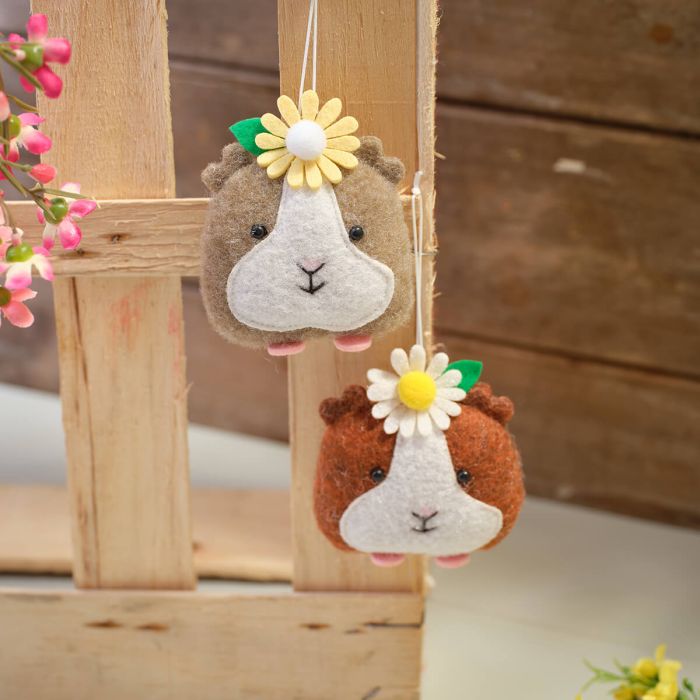 Guinea Pig Felt Hanger
