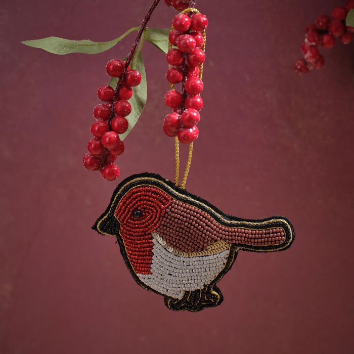 Robin Beaded Tree Hanger