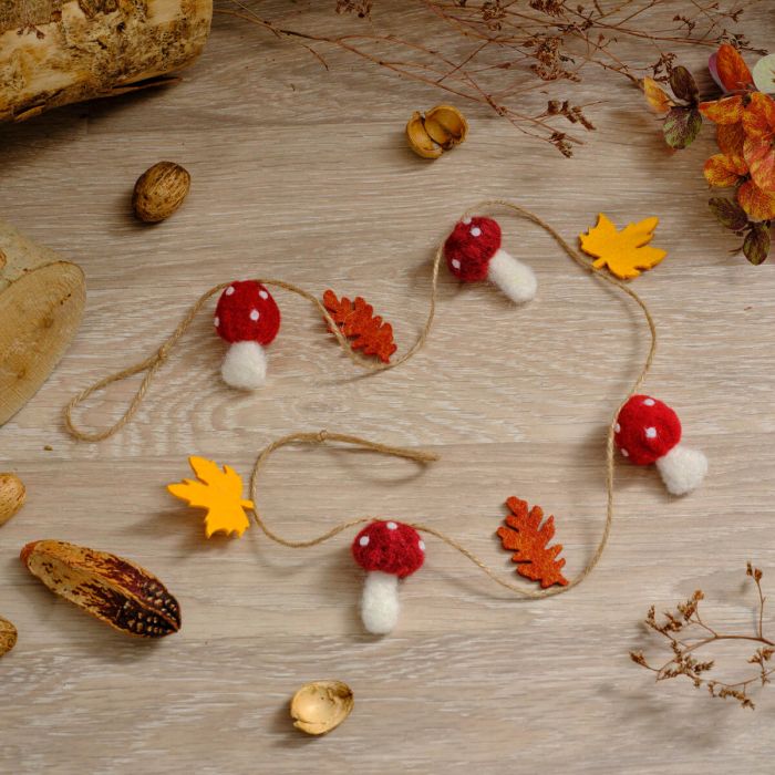 Langs - Toadstool Tales Mushroom & Leaf Bunting