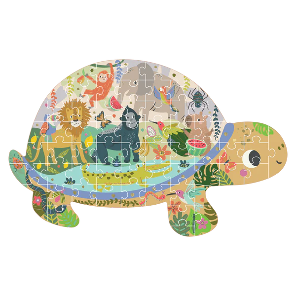 60-piece Shaped Puzzle - Jungle