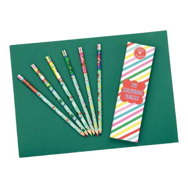 FLOSS & ROCK - MY CHRISTMAS COLOURING PENCILS