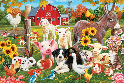Farmyard Greetings (35 piece) Floor Puzzle