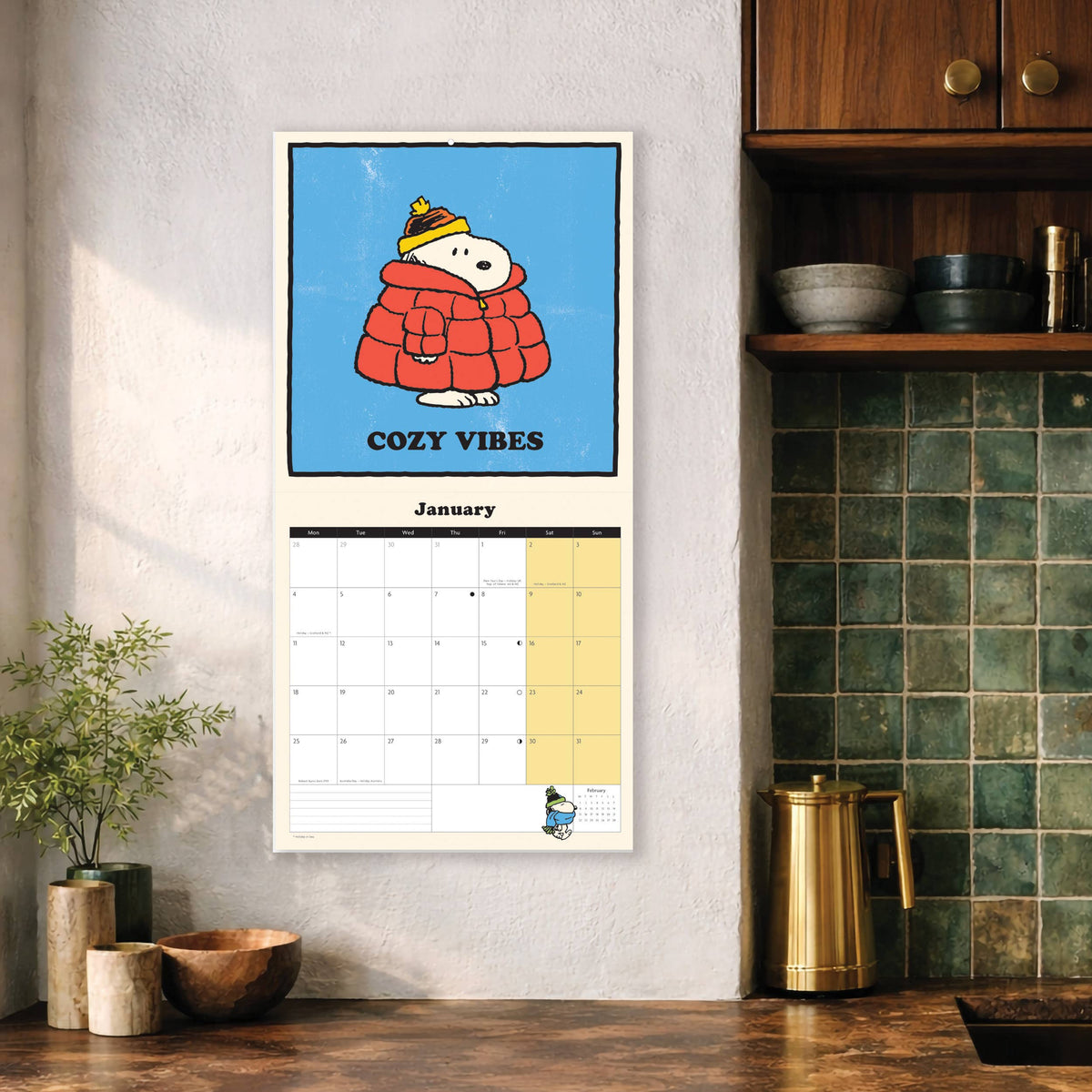 2027 Snoopy Square Calendar