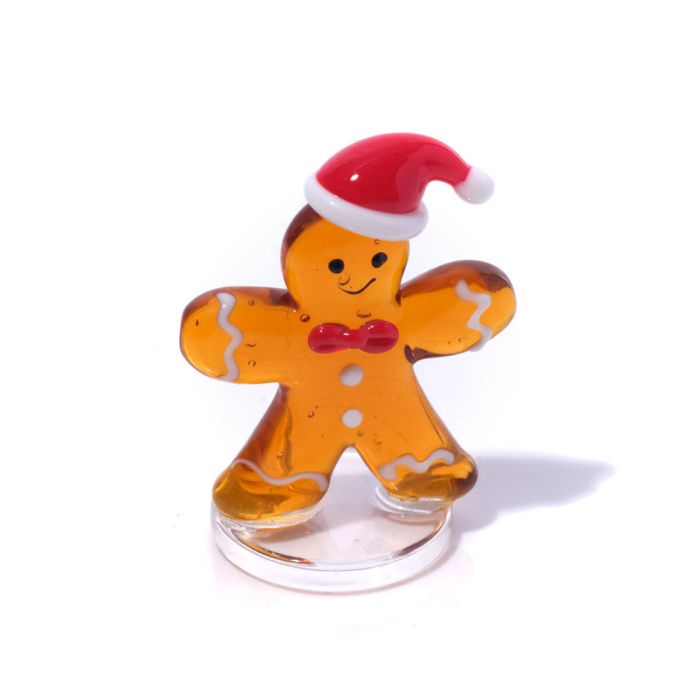 Christmas Glass Gingerbread Ornament