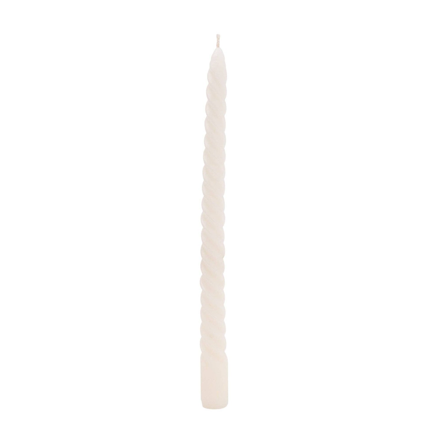 Twisted Candle in Cream Set of 4