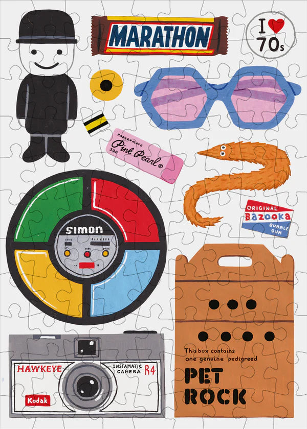 Sale - In the 70's - 99 Piece Mini Jigsaw Puzzle