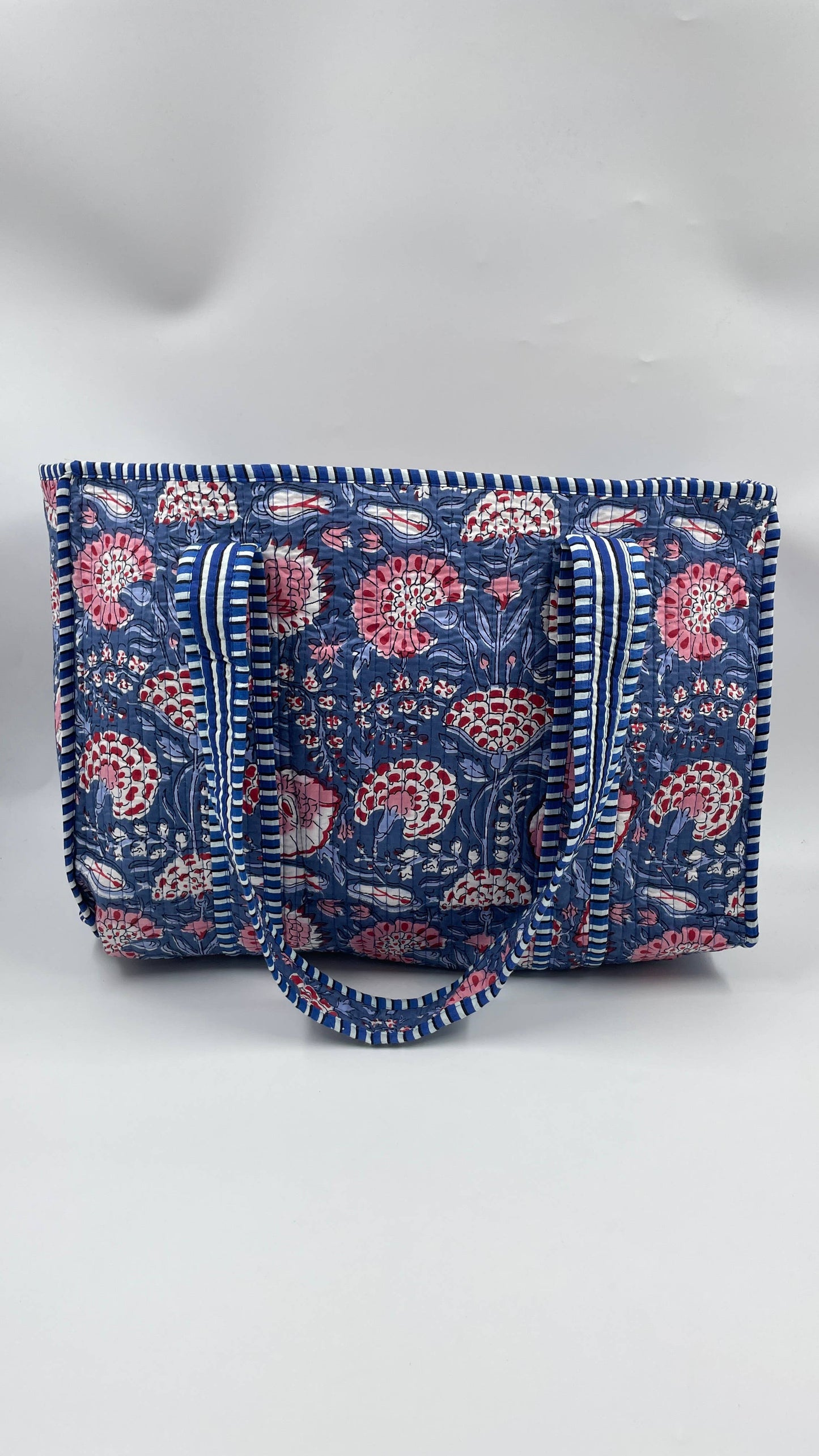 100% Cotton Kantha Quilted Boho Reversible (Small) Tote