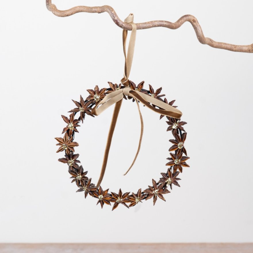 Luxury Natural Wreath, 14.5cm