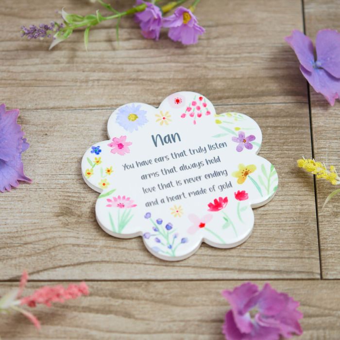Nan Flower Shaped Coaster