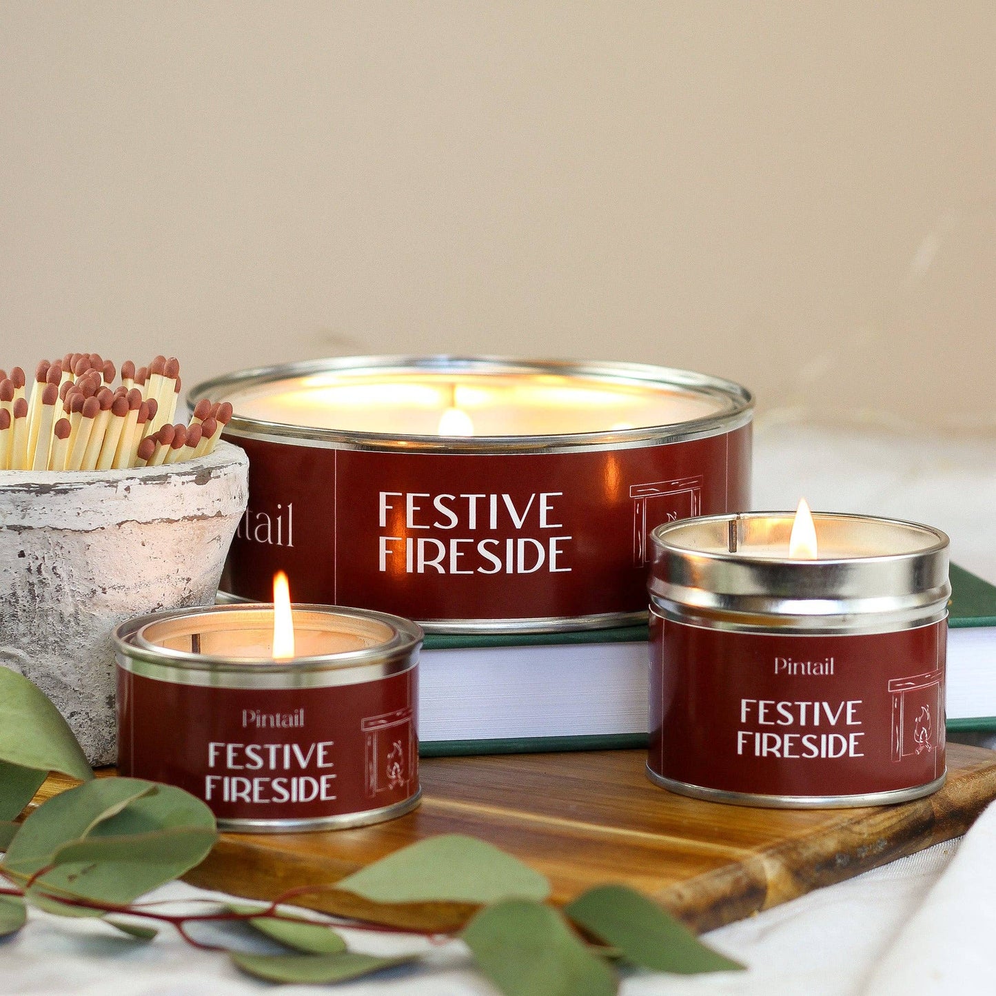 Festive Fireside Paint Pot Candle I Christmas I