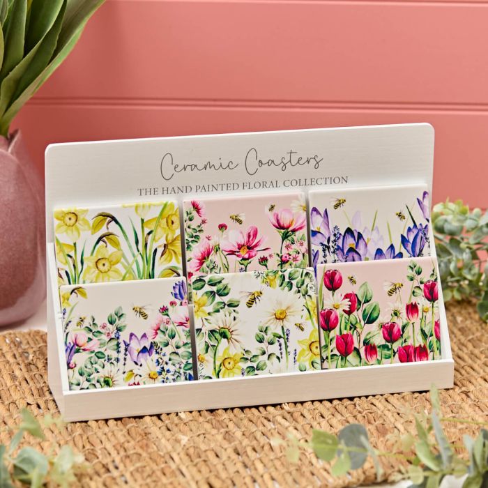 Floral Ceramic Coaster