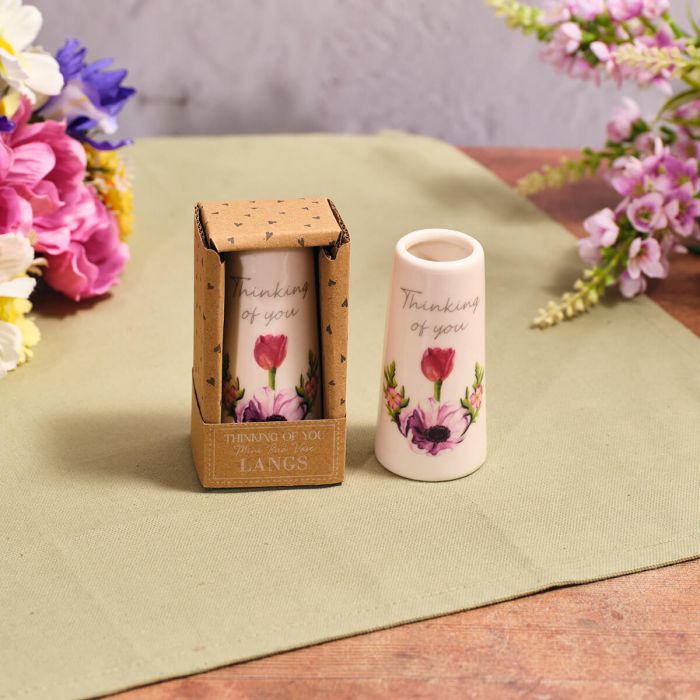 SALE-Floral Mini Vase - Thinking Of You
