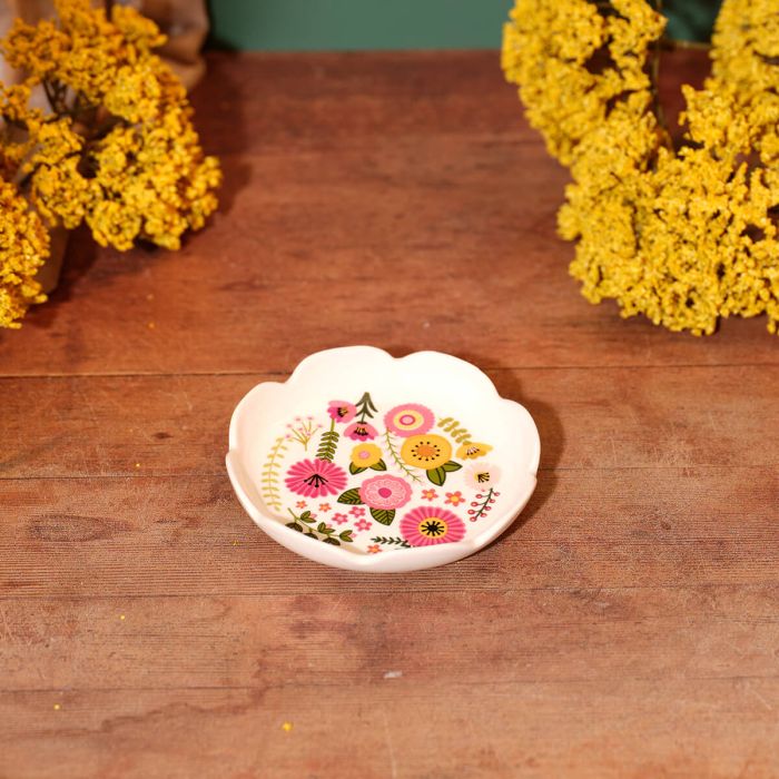 Floral Trinket Dish
