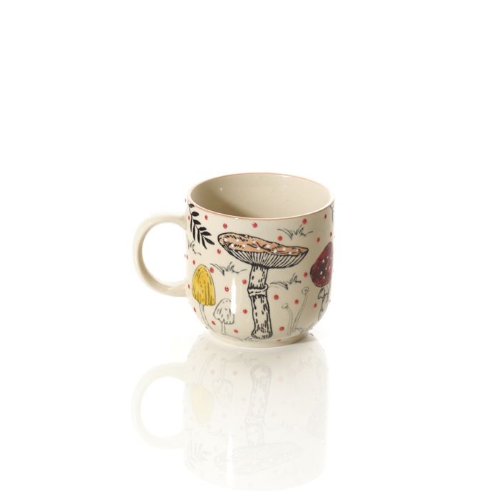 Toadstool Tales Ceramic Handpainted Mug