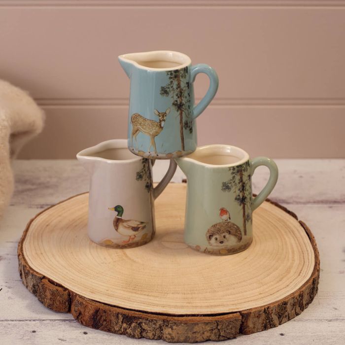 Woodland Mini Jug - 3 Assorted