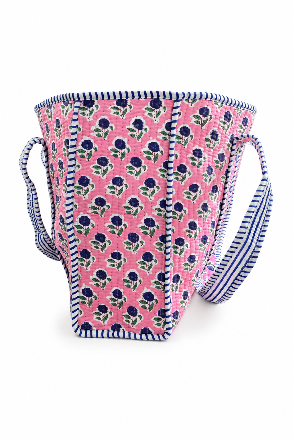 100% Cotton Kantha Quilted Boho Reversible (Small) Tote Bag