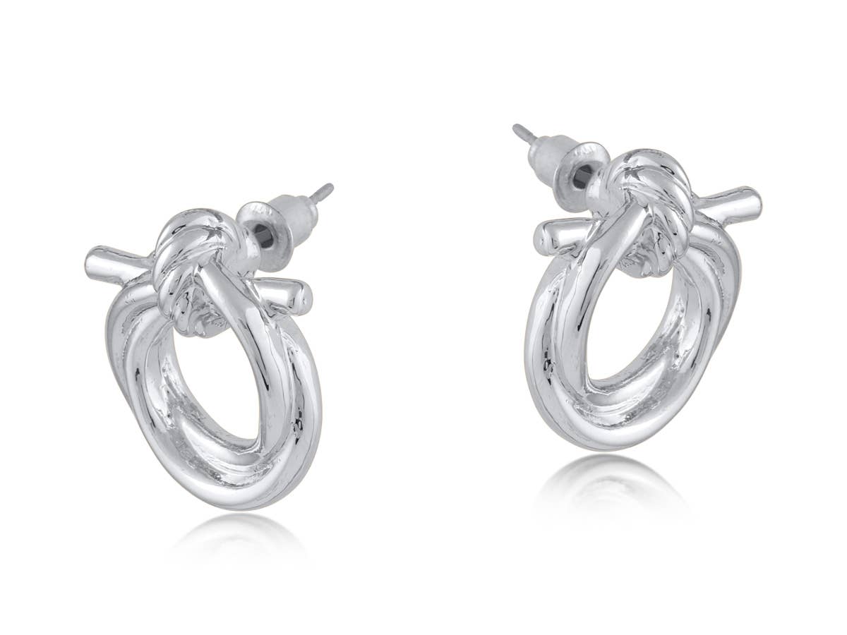 Lima Knotted Stud Earrings: GOLD