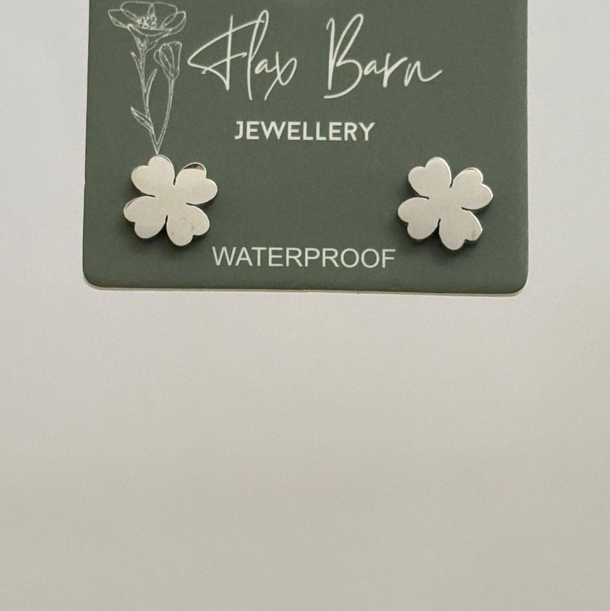 Tarnish Resistant Clover Studs