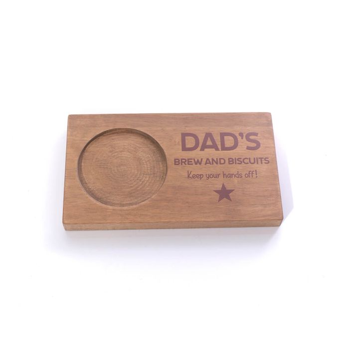 DAD - WOOD COASTER TRAY