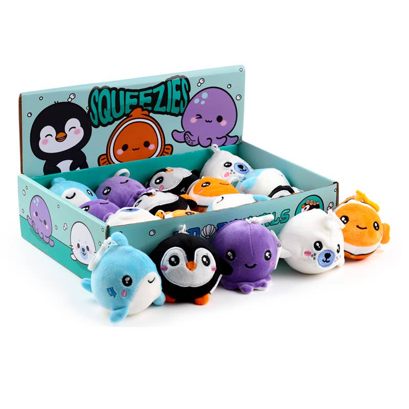Adoramals Cuddlies Squishy Plush Sealife Keyring