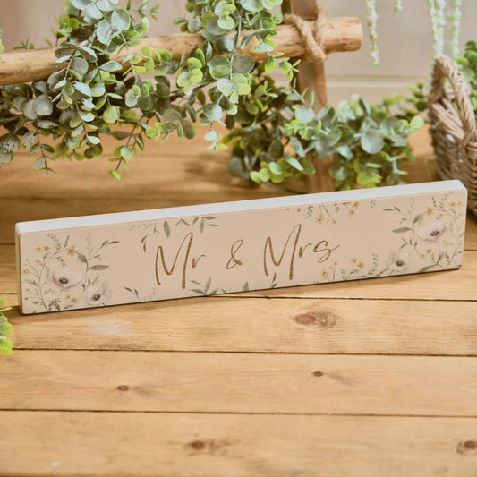 Mr & Mrs Wedding Plaque